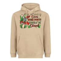 Mushroom if my book is open your mouth should be closed malia Heavyweight Hoodie - MaliasSmallBusiness