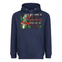 Navy if my book is open your mouth should be closed malia Heavyweight Hoodie - MaliasSmallBusiness