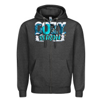 Cozy Season With Snowman Ado Zipper Hoodie | Teevron
