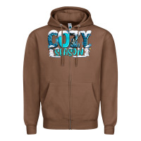 Chestnut cozy season with snowman ado Zipper Hoodie - AdoDesignShop