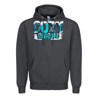 Smoke cozy season with snowman ado Zipper Hoodie - AdoDesignShop