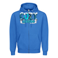 True Royal cozy season with snowman ado Zipper Hoodie - AdoDesignShop