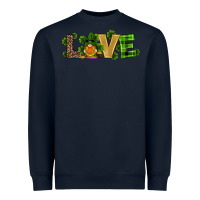 Navy st patricks day gnomes shamrock horseshoes love Heavyweight Sweatshirt - RanaPortraitStore