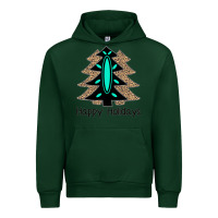 Forest Green Happy Holidays Tree Urban Hoodie - Bettercallsaul