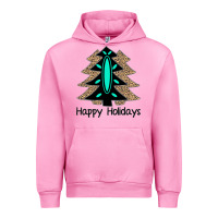 Fuchsia Pink Happy Holidays Tree Urban Hoodie - Bettercallsaul