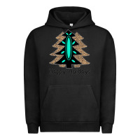 Pigment Black Happy Holidays Tree Urban Hoodie - Bettercallsaul