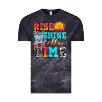 Cloud Black rise and shine coffee time Vintage Tee - Zillion Design Studio