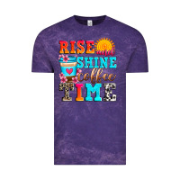 Cloud Purple rise and shine coffee time Vintage Tee - Zillion Design Studio