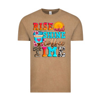 Vintage Coffee rise and shine coffee time Vintage Tee - Zillion Design Studio