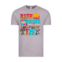 Vintage Zinc rise and shine coffee time Vintage Tee - Zillion Design Studio