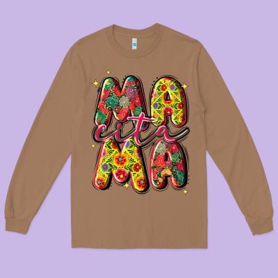 Mamacita Long Sleeve Tee Designed By Jahusdesignshop
