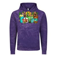 Cloud Purple bear coffee cups Vintage Hoodie - Zillion Design Studio