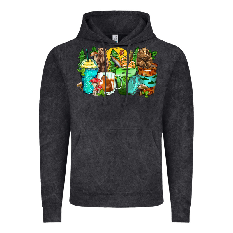 Bear Coffee Cups Vintage Hoodie by Zillion Design Studio | Teevron
