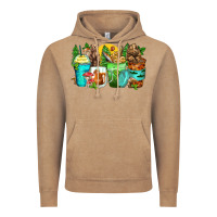 Vintage Coffee bear coffee cups Vintage Hoodie - Zillion Design Studio