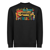 Black student delivery specialist Heavyweight Sweatshirt - texasbilliewilder