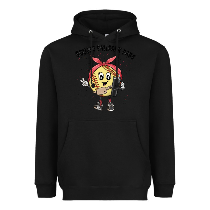 Boujee Ballpark Babe Heavyweight Hoodie by MaliasSmallBusiness | Teevron