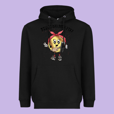 Boujee Ballpark Babe Heavyweight Hoodie Designed By Maliassmallbusiness