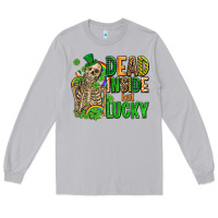 Moon Dust dead inside but lucky  with skeleton Long Sleeve Tee - AdoDesignShop