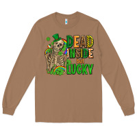 Toasted Coconut dead inside but lucky  with skeleton Long Sleeve Tee - AdoDesignShop