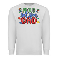 Dove Grey proud autism dad Premium Sweatshirt - MaliasSmallBusiness