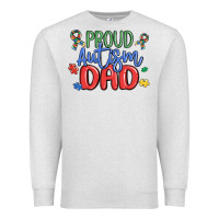 Oatmeal Heather proud autism dad Premium Sweatshirt - MaliasSmallBusiness