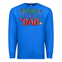 True Royal proud autism dad Premium Sweatshirt - MaliasSmallBusiness