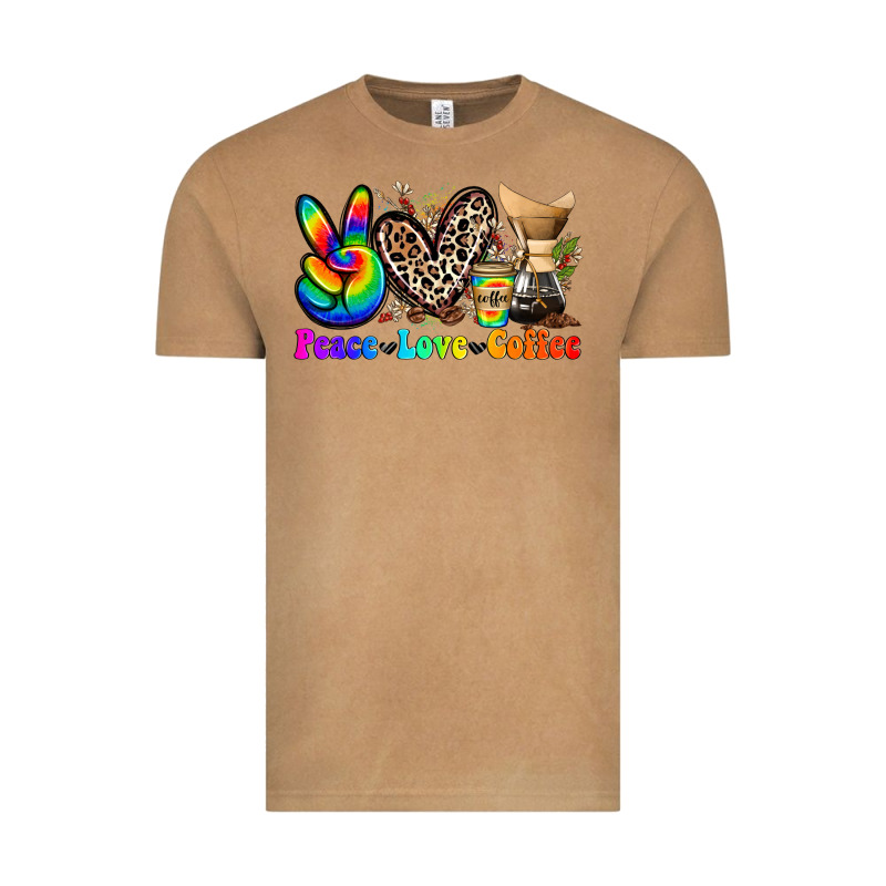 Peace Love  Coffee Vintage Tee by Zillion Design Studio | Teevron