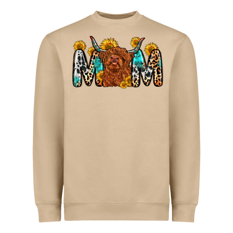 Mom Cow Heavyweight Sweatshirt by Zillion Design Studio | Teevron