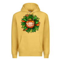 Antique Gold St. Patricks Sunflower With Dwarf Premium Hoodie - BundleAndBundleShop