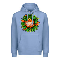 Colony Blue St. Patricks Sunflower With Dwarf Premium Hoodie - BundleAndBundleShop