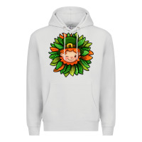 Dove Grey St. Patricks Sunflower With Dwarf Premium Hoodie - BundleAndBundleShop