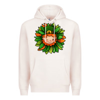 Pale Pink St. Patricks Sunflower With Dwarf Premium Hoodie - BundleAndBundleShop