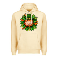Pina Colada St. Patricks Sunflower With Dwarf Premium Hoodie - BundleAndBundleShop