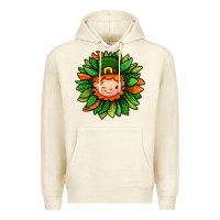 Sandshell St. Patricks Sunflower With Dwarf Premium Hoodie - BundleAndBundleShop