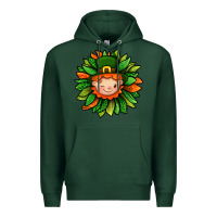 Sports Green St. Patricks Sunflower With Dwarf Premium Hoodie - BundleAndBundleShop