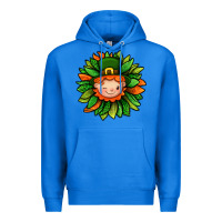 True Royal St. Patricks Sunflower With Dwarf Premium Hoodie - BundleAndBundleShop