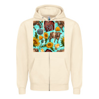 Sandshell farm seamless pattern Zipper Hoodie - BundleAndBundleShop