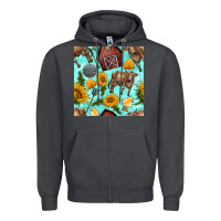 Smoke farm seamless pattern Zipper Hoodie - BundleAndBundleShop
