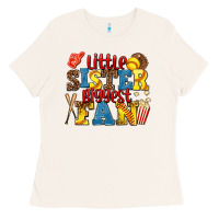 Bone little sister biggest fan softball Ladies Tee - AdoDesignShop