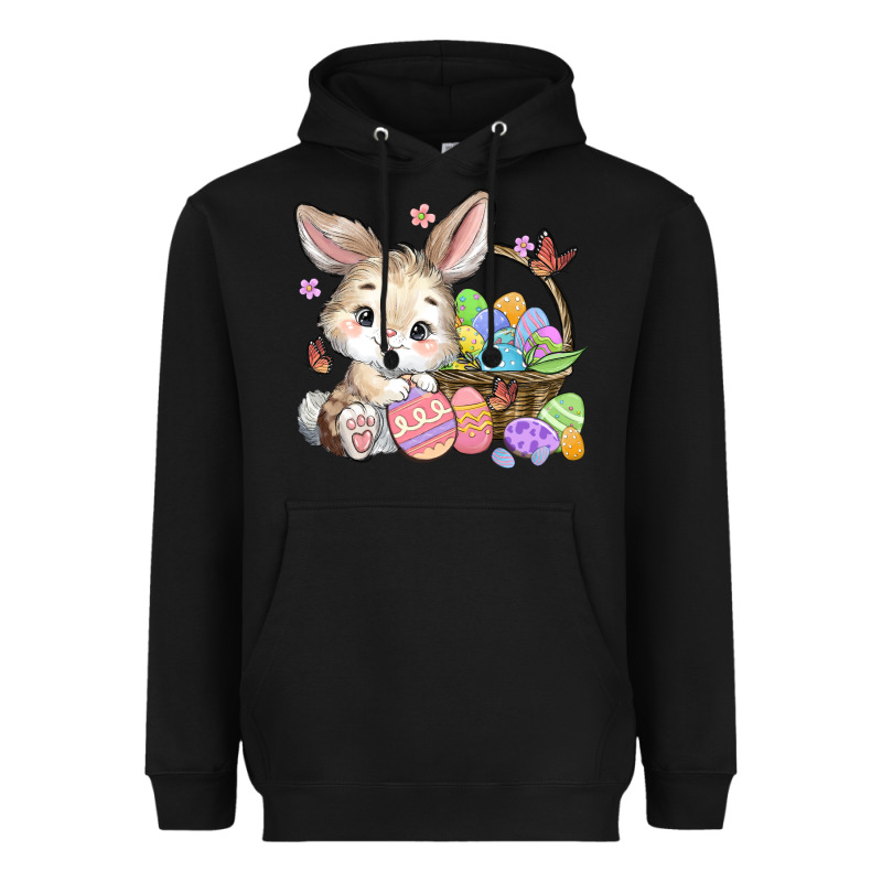 Easter Bunny Heavyweight Hoodie by MaliasSmallBusiness | Teevron