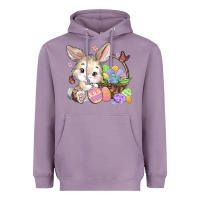 Lavender easter bunny Heavyweight Hoodie - MaliasSmallBusiness