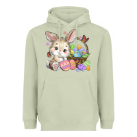 Matcha easter bunny Heavyweight Hoodie - MaliasSmallBusiness