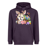 Plum easter bunny Heavyweight Hoodie - MaliasSmallBusiness