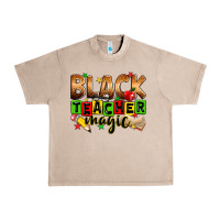 French Oak Black Teacher magic juneteenth Urban Heavy Tee - Zillion Design Studio