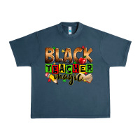 Midnight Navy Black Teacher magic juneteenth Urban Heavy Tee - Zillion Design Studio