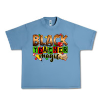 Pebble Blue Black Teacher magic juneteenth Urban Heavy Tee - Zillion Design Studio