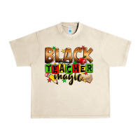 Sandshell Black Teacher magic juneteenth Urban Heavy Tee - Zillion Design Studio
