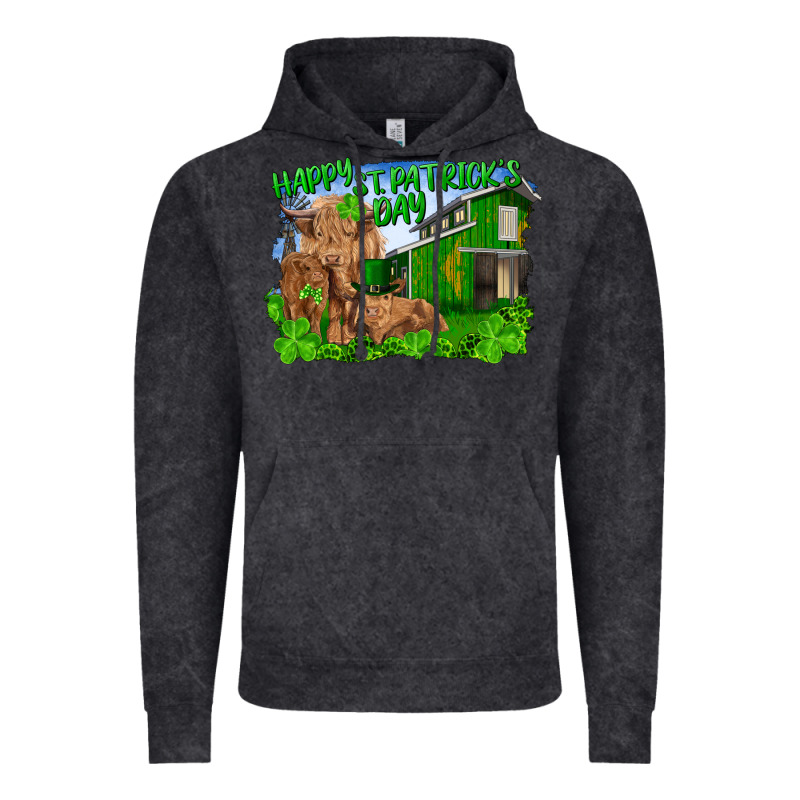 Happy St. Patrick's Day Cattle And Calfs Vintage Hoodie by RanaPortraitStore | Teevron