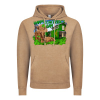 Vintage Coffee Happy st. patrick's day cattle and calfs Vintage Hoodie - RanaPortraitStore