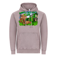 Vintage Zinc Happy st. patrick's day cattle and calfs Vintage Hoodie - RanaPortraitStore